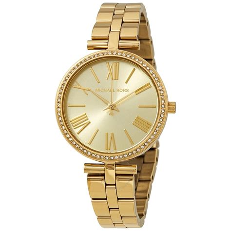 michael kors damenuhr mk 3903|Michael Kors Maci Crystal Yellow Gold Dial Ladies Watch MK3903.